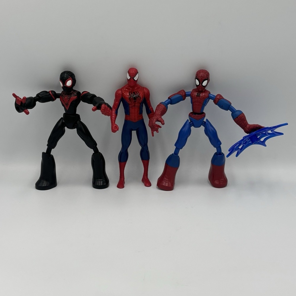 Spider-Man Action Figures Lot Of 3